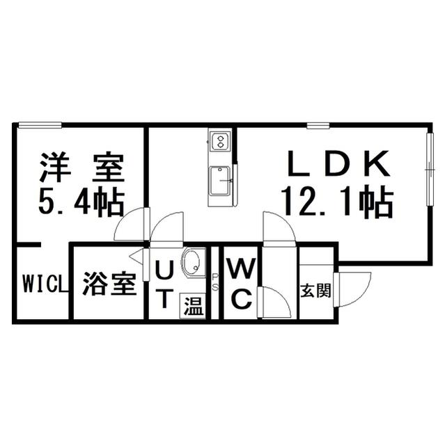 ISLAY (1LDK/1階)の間取り写真