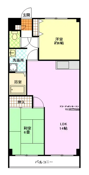 第3桜マンション 1階階 間取り