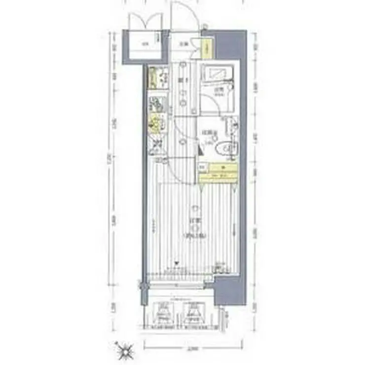 ヴァレッシア武蔵関駅前シティ 4階階 間取り