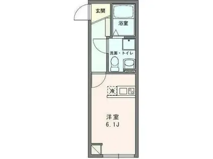 AMBITION備後西(ワンルーム/3階)の間取り写真