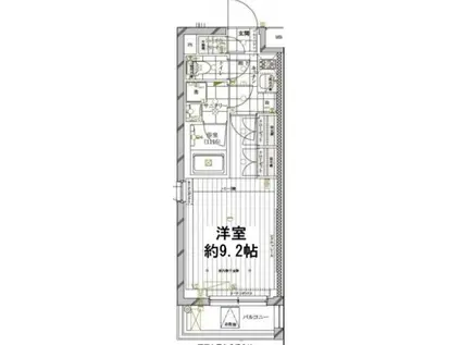 REGARIZ三軒茶屋(1K/1階)の間取り写真