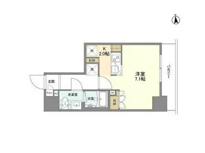 プライマル元浅草4丁目旧シーズンフラッツ元浅草4丁目(1K/2階)の間取り写真