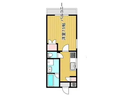 イストーリア王子(1K/2階)の間取り写真