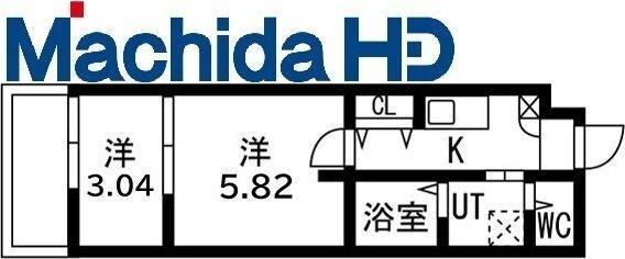シーエムアンウエスト(2K/2階)の間取り写真