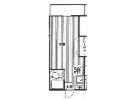 カーサ・コスタ谷中(ワンルーム/2階)の間取り写真