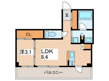 JMFレジデンス町田(1LDK/5階)の間取り写真
