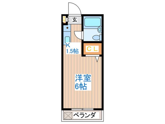 第11安藤マンション(1K/1階)の間取り写真