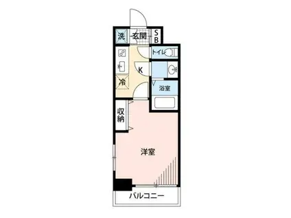 メゾン・ド・ヴィレ浅草橋マイナビSTAY(1K/3階)の間取り写真