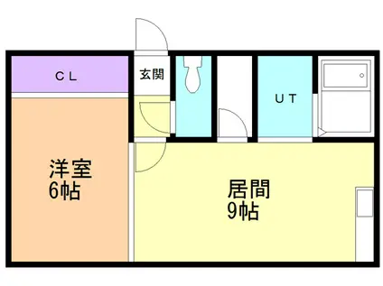 シーマリン(1DK/1階)の間取り写真