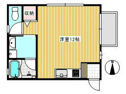 SCIMONE(ワンルーム/3階)の間取り写真