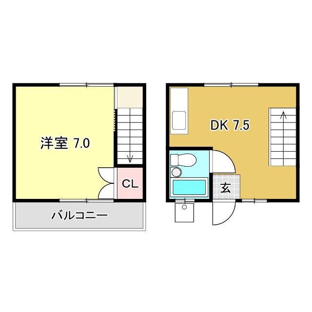 MAFOLA2(1DK/3階)の間取り写真