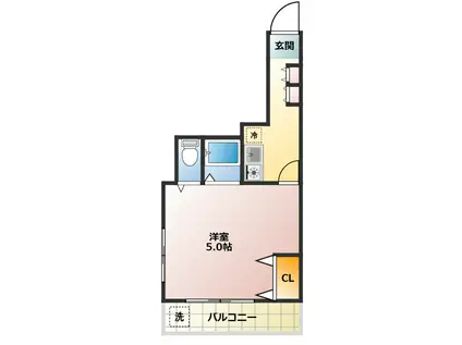 ルミネ南長崎(1K/1階)の間取り写真