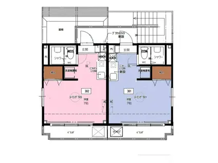 RINSHI PARK SIDE(ワンルーム/3階)の間取り写真