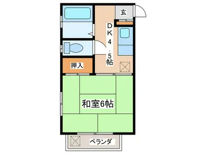 IVORY(1DK/3階)の間取り写真