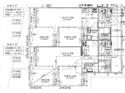 T-FORT MISATO(2LDK/2階)の間取り写真