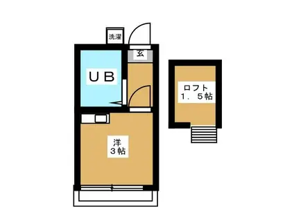 ライフピア ラブリィ(ワンルーム/1階)の間取り写真