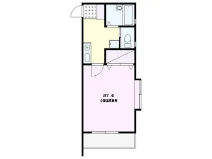 メゾン上野(1K/2階)の間取り写真