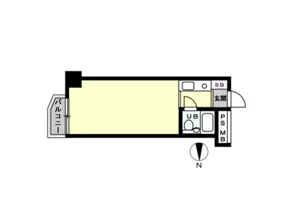 セントヒルズ目黒(ワンルーム/8階)の間取り写真