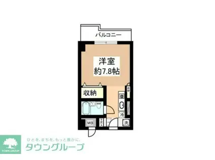 シティフォーラム新小平(ワンルーム/4階)の間取り写真