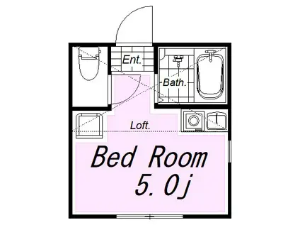 ユナイト星川アーセナル(ワンルーム/1階)の間取り写真