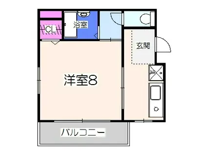 アーバンコスモ(1K/2階)の間取り写真