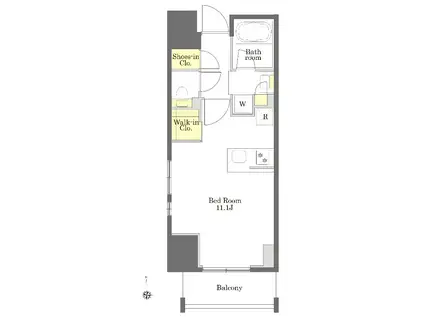 プライムメゾン恵比寿(ワンルーム/6階)の間取り写真