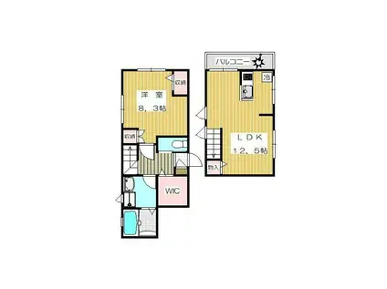 リエスコ(1LDK/2階)の間取り写真