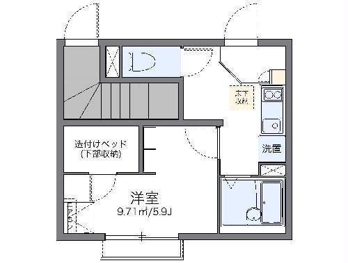 レオネクスト真畔町(1K/1階)の間取り写真