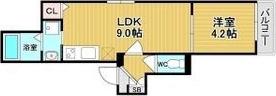 GRAND COLLINE TERADACHO(1LDK/3階)の間取り写真