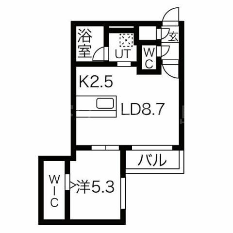 スターレジデンス福住(1LDK/4階)の間取り写真