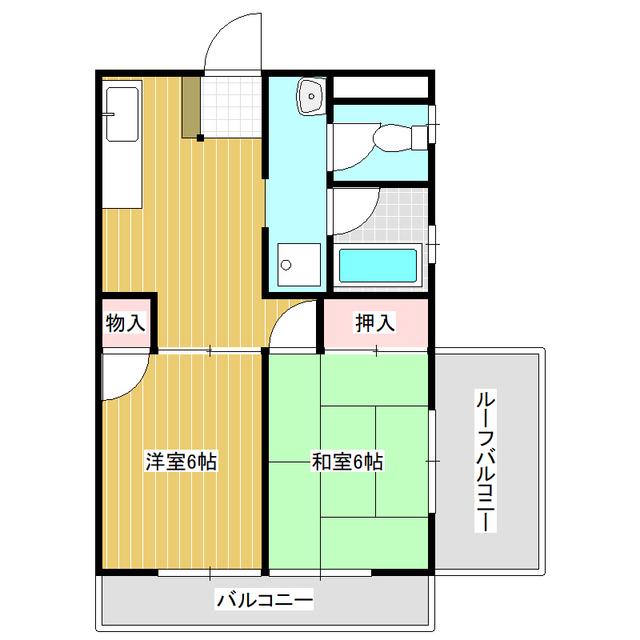 レディング天久保(2DK/4階)の間取り写真