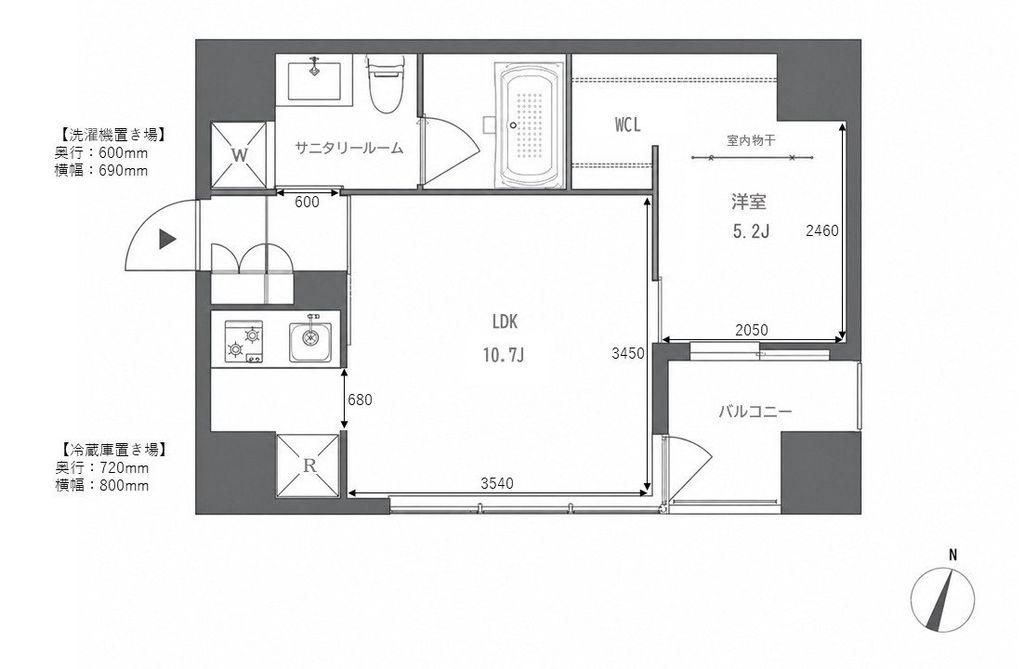 CK11222(1LDK/6階)の間取り写真