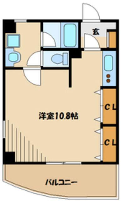 ハレアカラ(1K/3階)の間取り写真