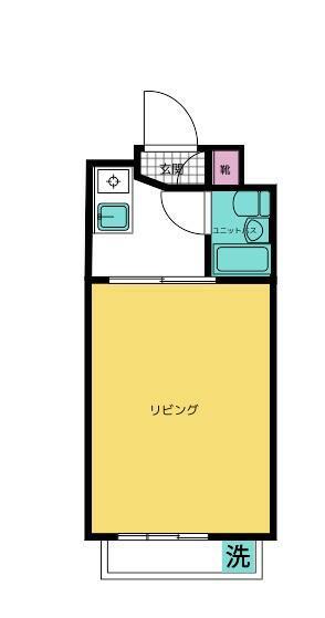 ハイタウン大森第2(1K/10階)の間取り写真