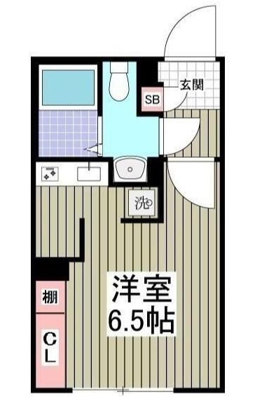ER松戸(ワンルーム/5階)の間取り写真