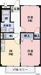 SURPLUS DAIKAN(2DK/2階)の間取り写真