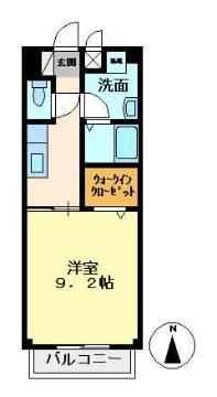 コモード坂祝 A・B(1K/2階)の間取り写真