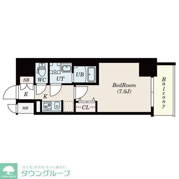 S-RESIDENCE鶴舞駅前(1K/9階)の間取り写真