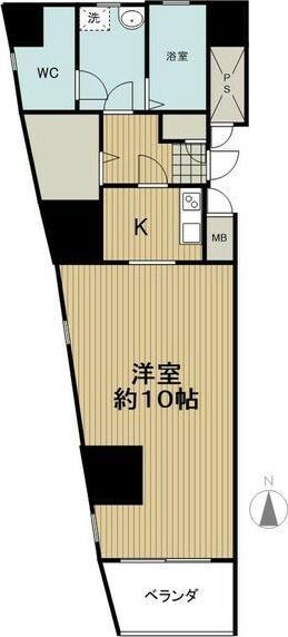 LE VENT 覚王山(1K/5階)の間取り写真