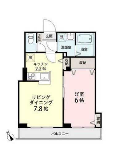 フェリーチェ(1LDK/3階)の間取り写真