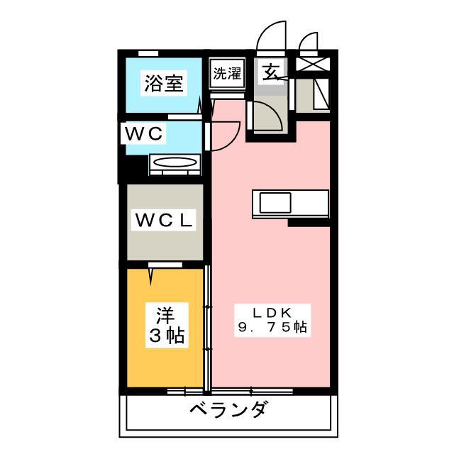 コートロイヤルアネックス(1LDK/3階)の間取り写真