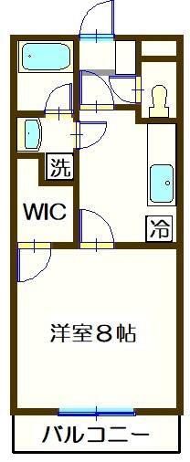 サニーサイド(1K/3階)の間取り写真