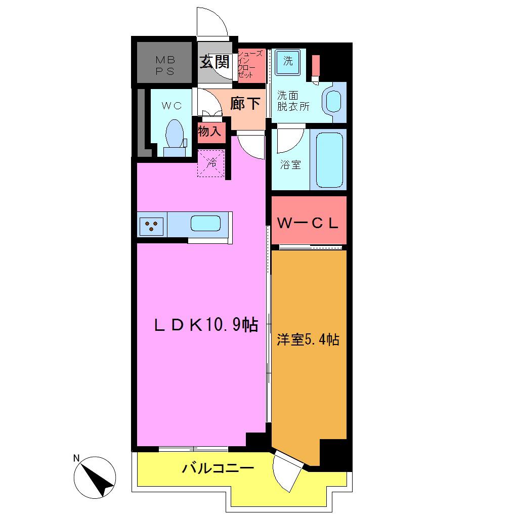 エクセレントシティ南行徳駅前(1LDK/3階)の間取り写真