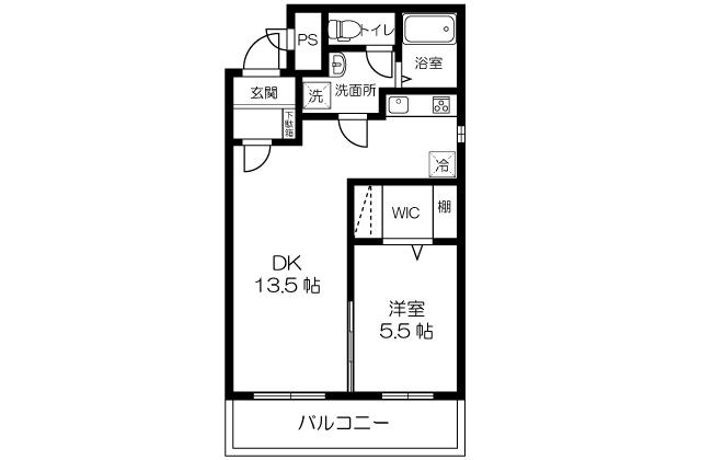 ナチュールガーデン(1LDK/3階)の間取り写真