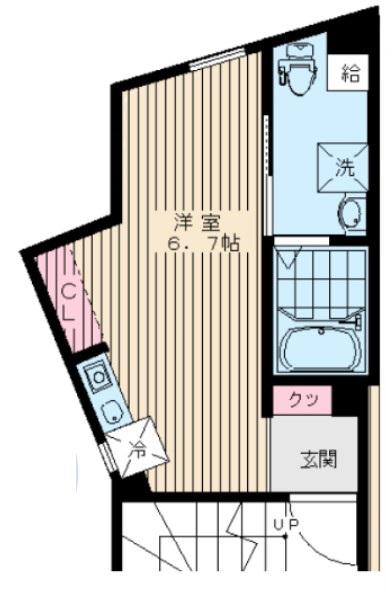 クレドコート荻窪(ワンルーム/4階)の間取り写真
