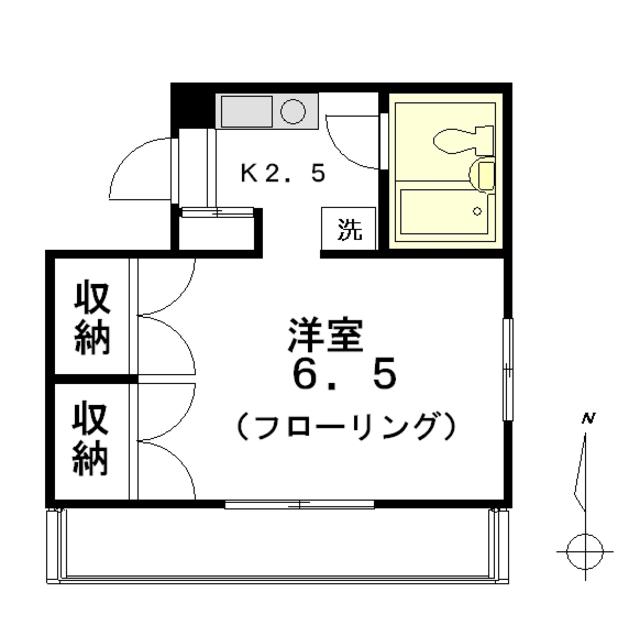 カーサ・ケルクス(1K/3階)の間取り写真