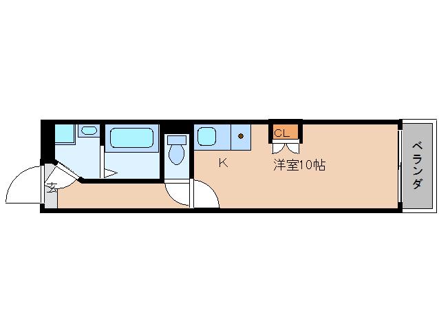 サンプラザ神楽(ワンルーム/7階)の間取り写真