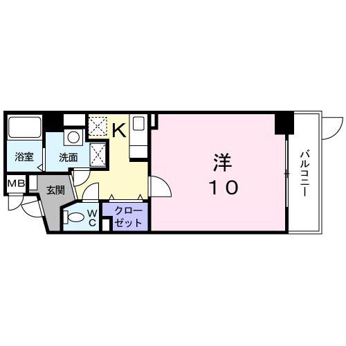 大東ビル(1K/5階)の間取り写真