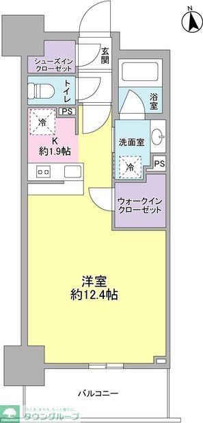 スタイリオ品川中延(ワンルーム/2階)の間取り写真