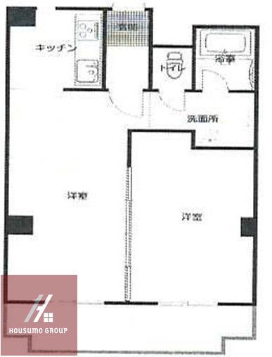 新大阪末広第一ハイツ(1DK/6階)の間取り写真